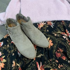 Dolce Vita Preforated Ankle Boots with Buckle